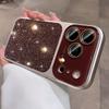 Luxury Bling Glitter Case for iPhone 17 Pro Max AI Camera Control Button Glass Lens Protector Cover for iPhone 14 15 16 Pro Max