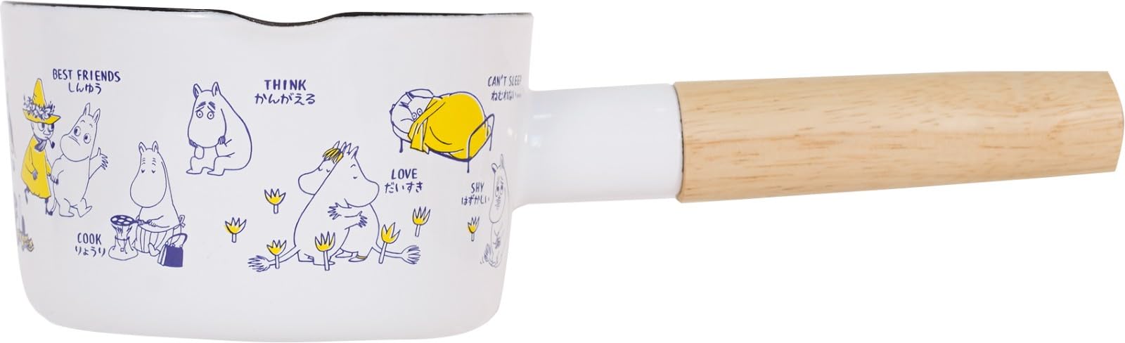 Fuji Enamel Moomin Allekore Milk Pan 12cm Moomin MOYA-12M.B