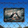 Cartello Metallo Vintage Puffino Latta Decorazione Murale per Home Bar Garage Man Cave 12x8 Pollici
