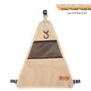 Triangular Outdoor Camping Organizer: Portable Picnic Cutlery Holder & Hanging Storage Bag