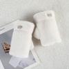 Fuzzy Faux Mink Half-Finger Gloves Women Winter Warm Touchscreen Compatible Streetwear Accessory