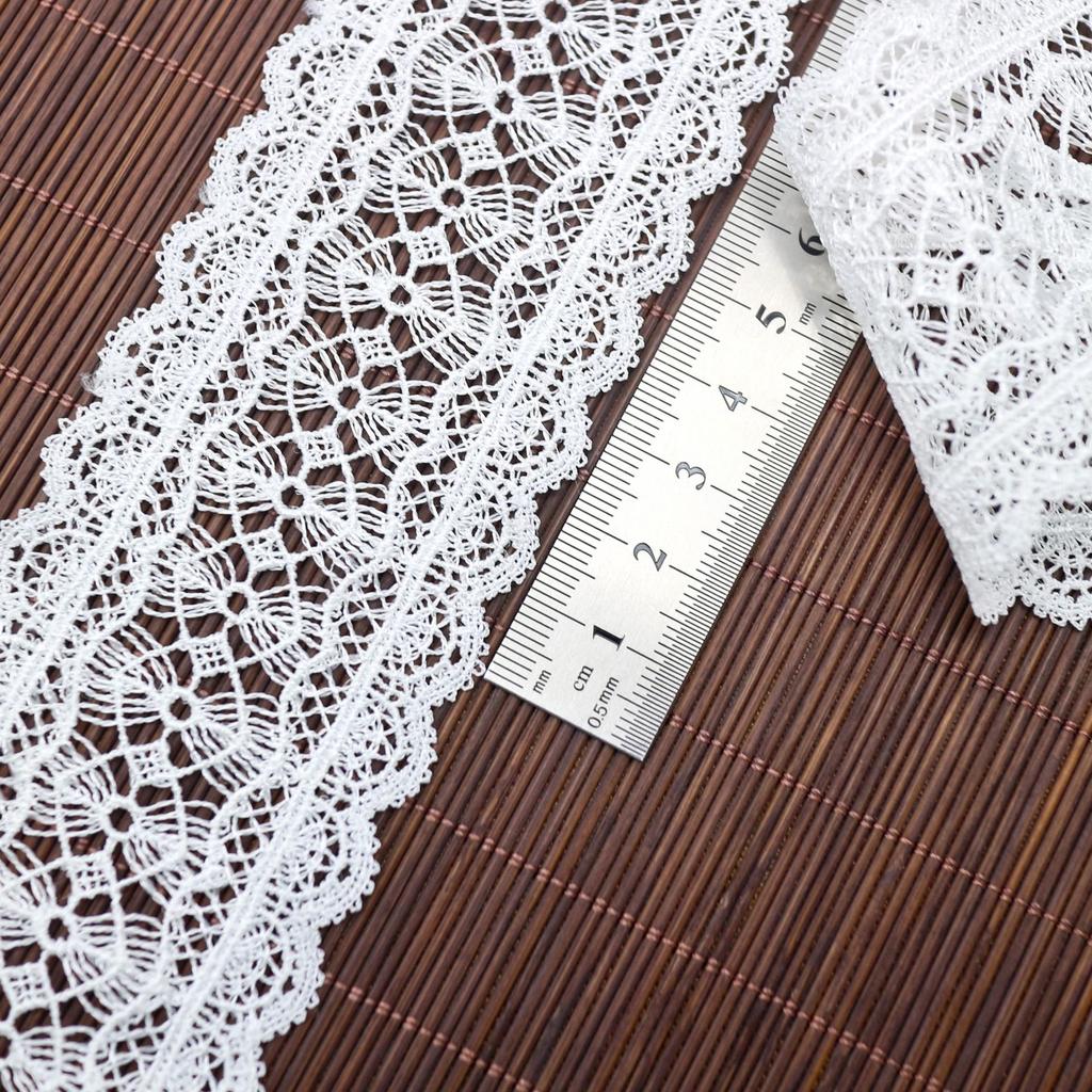 Polyester Thin Thread Embroidery Lace, Water-Soluble Barcode Children'S Clothing Dress Accessories