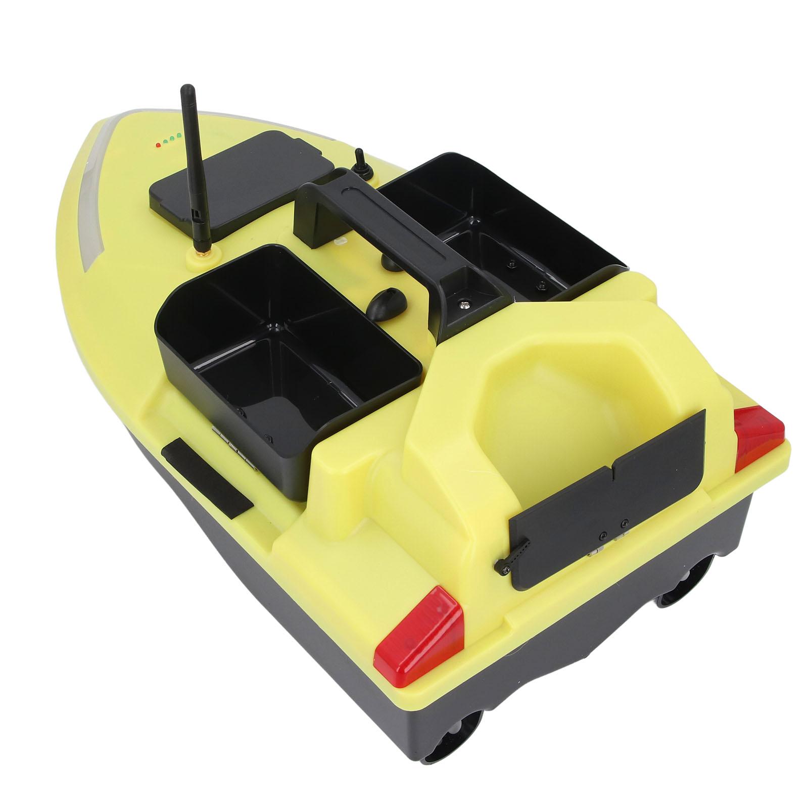 

500 м радиоуправляемая лодка для приманки с ночным светом GPS автоматический возврат двойной мотор 12000 мАч перезаряжаемый автоматический