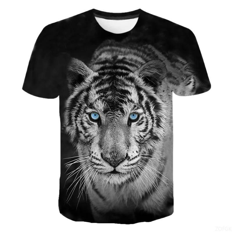 2020 New Tiger 3D T Shirt Men Women Children Summer Fashion Short Sleeve Printed Animal T-Shirt Cool Tops Tees Boy Girl Clothing