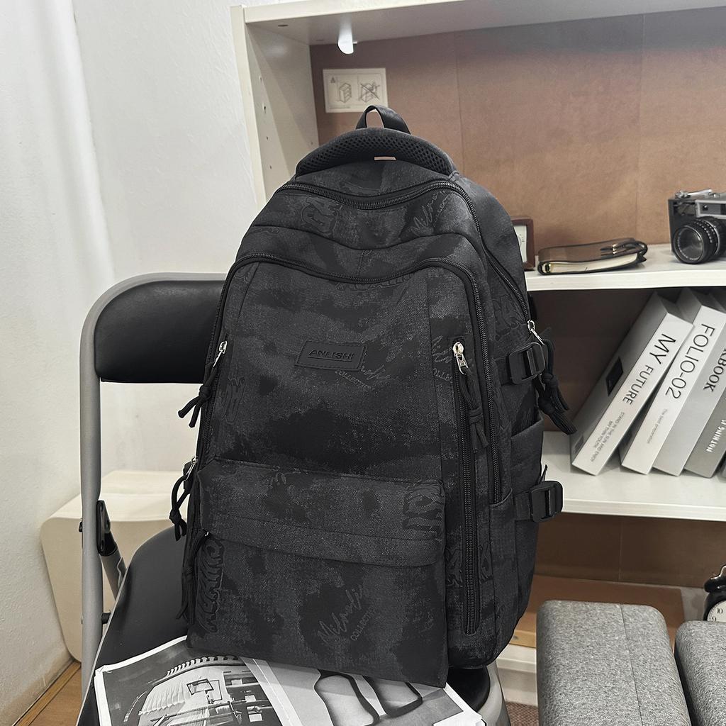 Schoolbag Japanese ins Campus Simple Versatile Backpack Female High School Student Junior High School Student School Bag Large Capacity Backpack Male