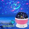 Romantic Rotating Starry Sky Night Light Projector for Bedroom