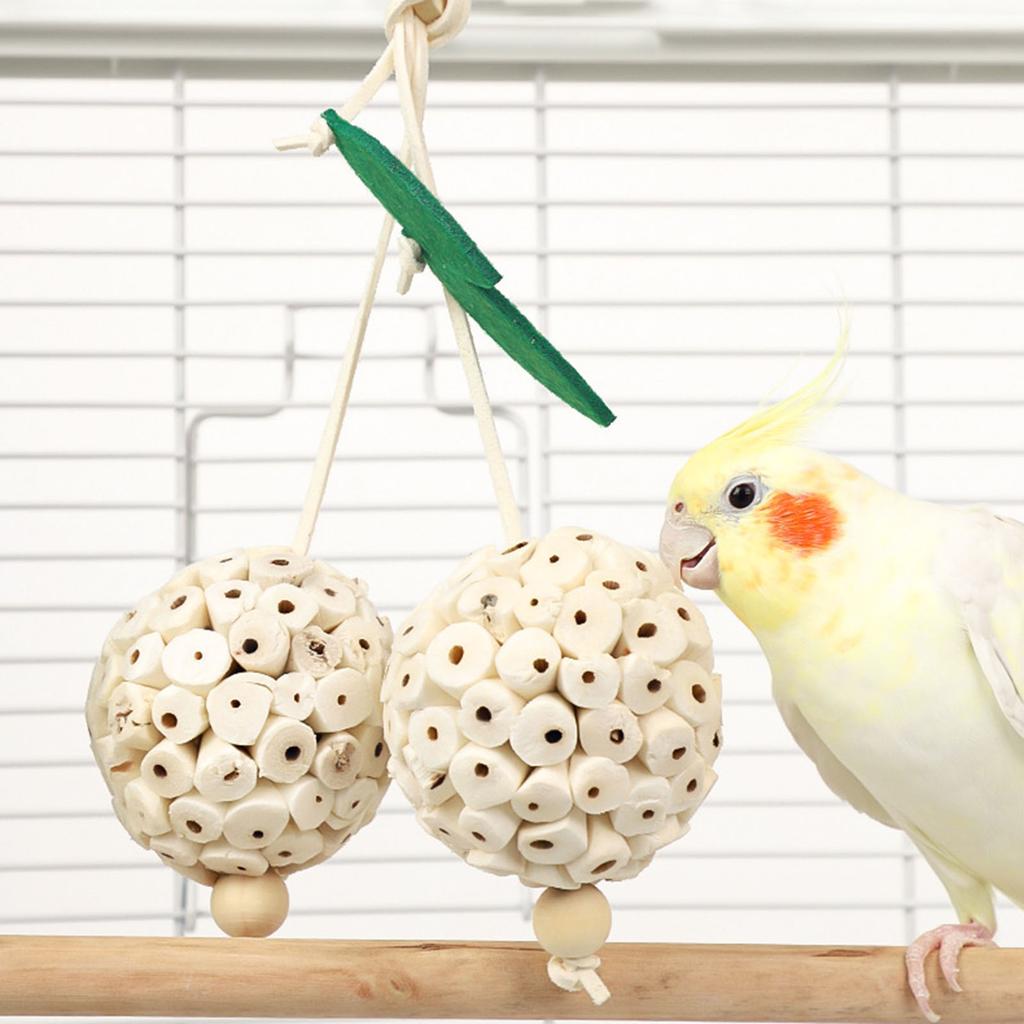 Mała zabawka do żucia dla ptaków papug, zabawka do żucia z drewna, zabawka do żucia dla zębów trzonowych, akcesoria do zgrzytania zębami