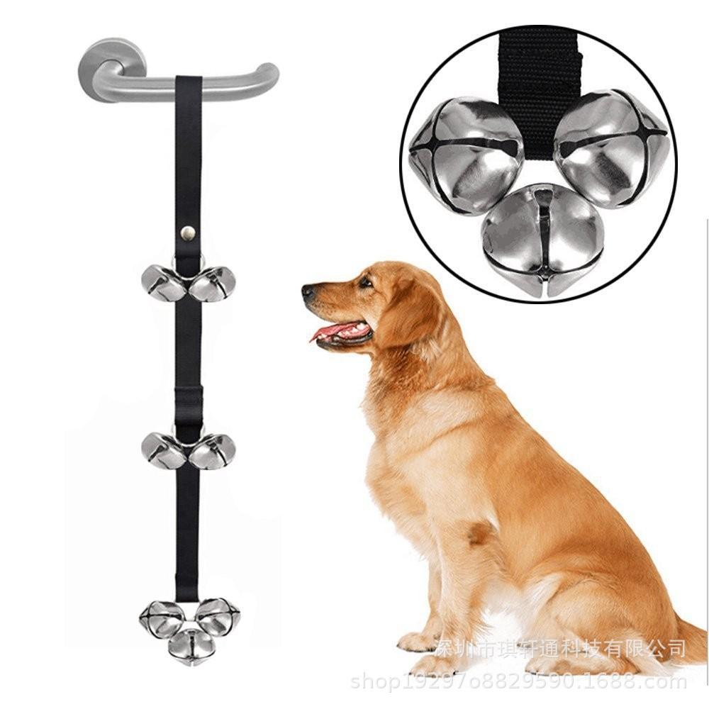 Pet Bell Rope: Cat Toy & Dog Training Doorbell Black
