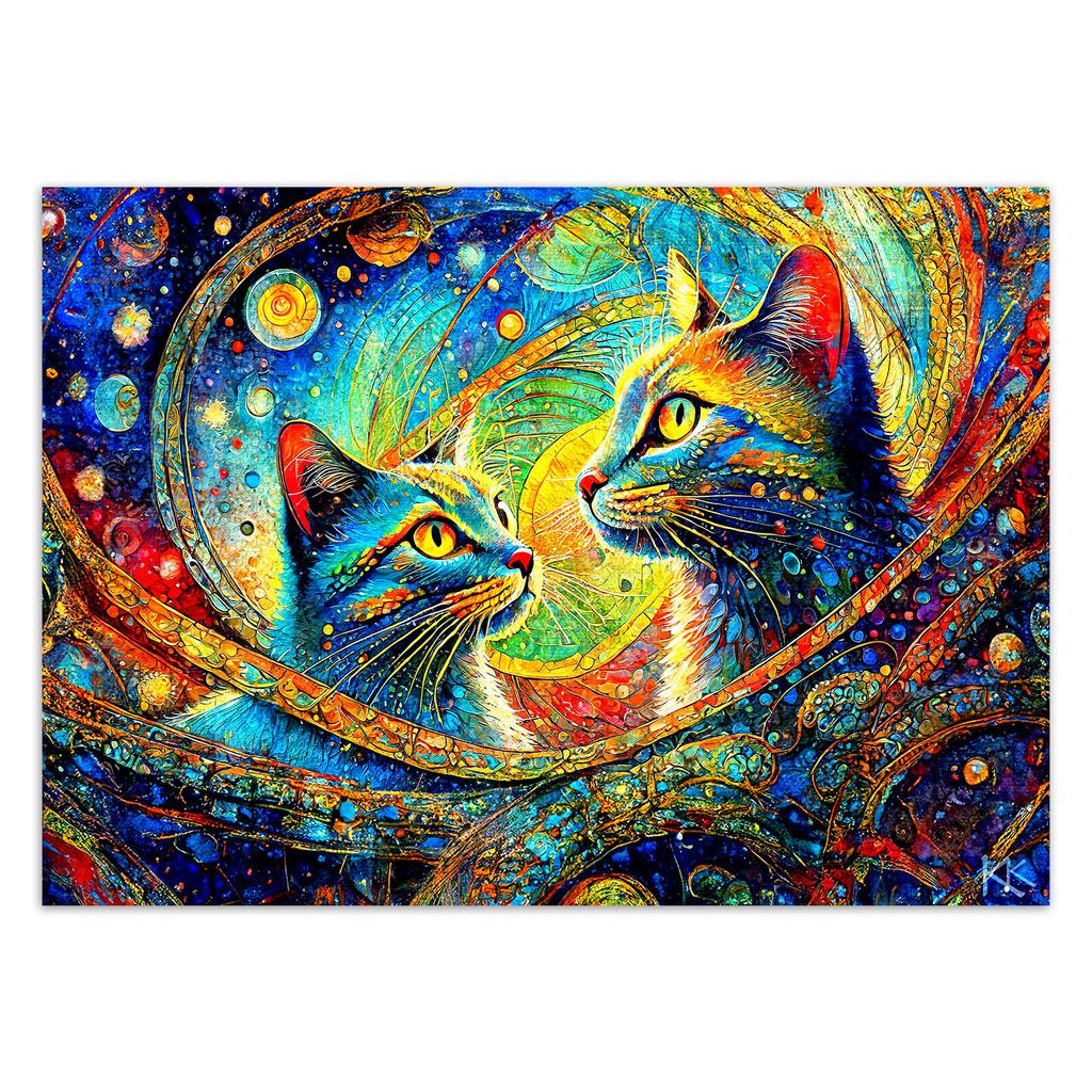 Wallpaper Abstract Cats