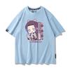 Summer Cartoon Ghost Killing Blade Summer Anime Cotton Cartoon Printing New Unisexs and Womens Casual Round Neck Short Sleeve