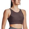 Under Armour Infinity Solid Fitted Pullover Medium Support Sports Bra Women Underwear Chestnut 1376883-057