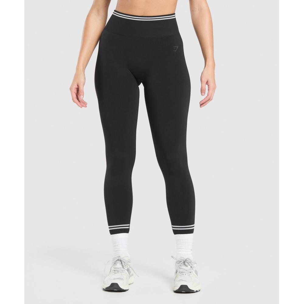 

Gymshark Контрастные бесшовные леггинсы черного цвета B2c1h Bb2j XS