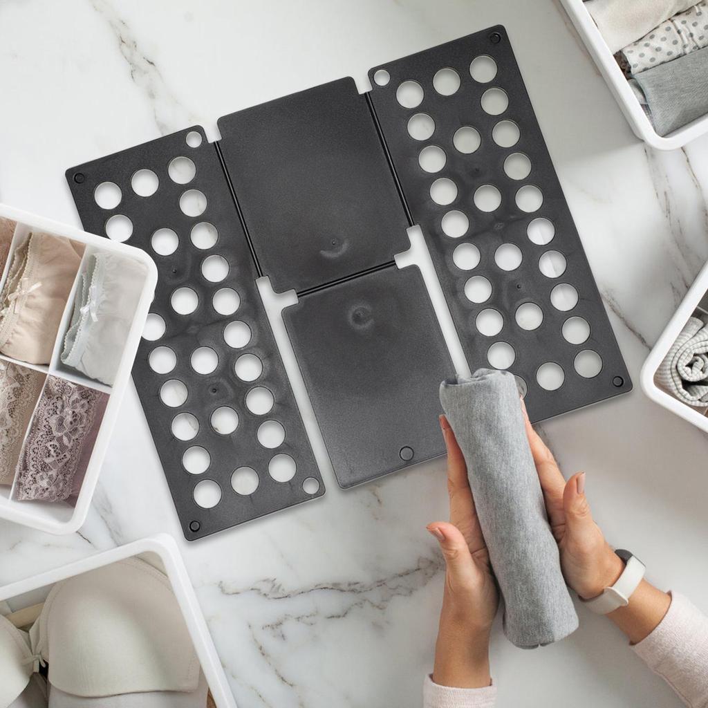 Easy-Fold Plastic Laundry Board for Kids and Adults Home Shirt Folding Storage Tool Quick Clothes Organizer Fold Helper