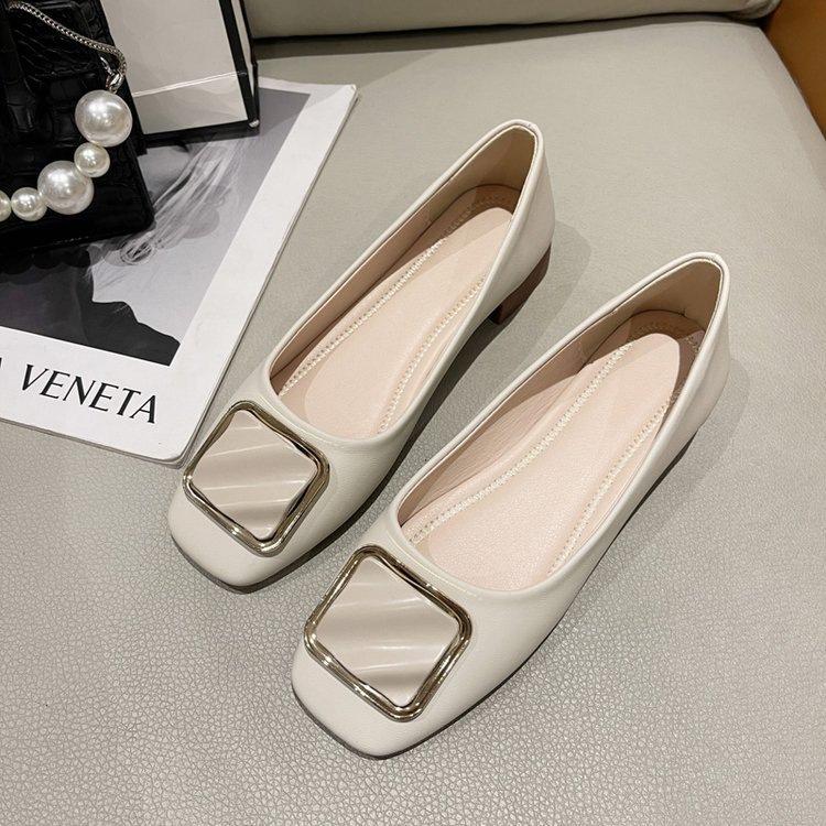 New gentle single shoes, autumn fairy evening evening breeze soft-soled flat shoes, shallow mouth Doudou shoes