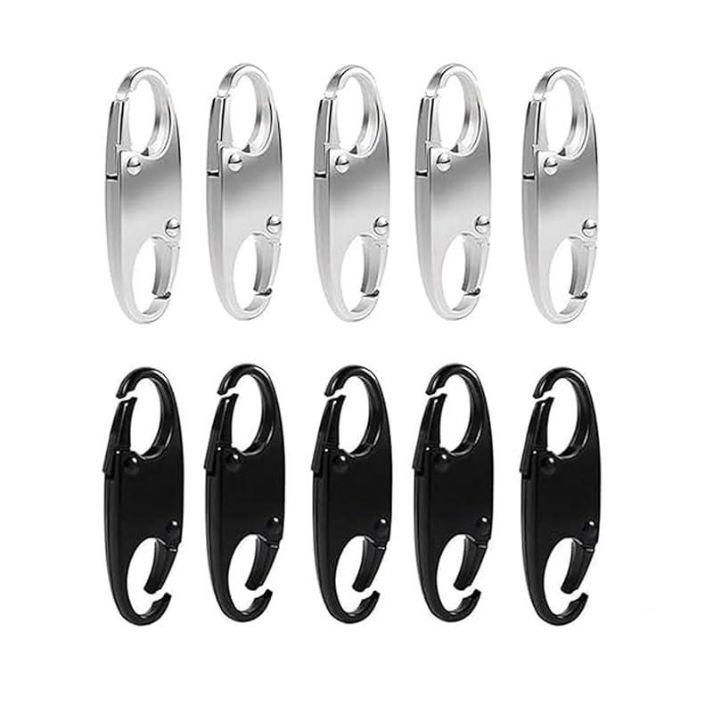

[YANHUILAY] zipper clip Theft deterrence [set of 10] fastener pull handle for replacement backpack zipper lock keep the zipper closed abroad trip