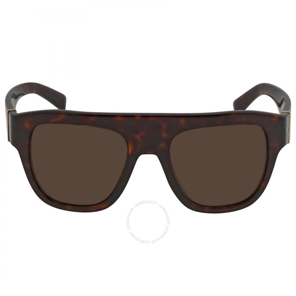 

Dolce Gabbana Dark Brown Square Ladies Sunglasses DG4398 502 73 54