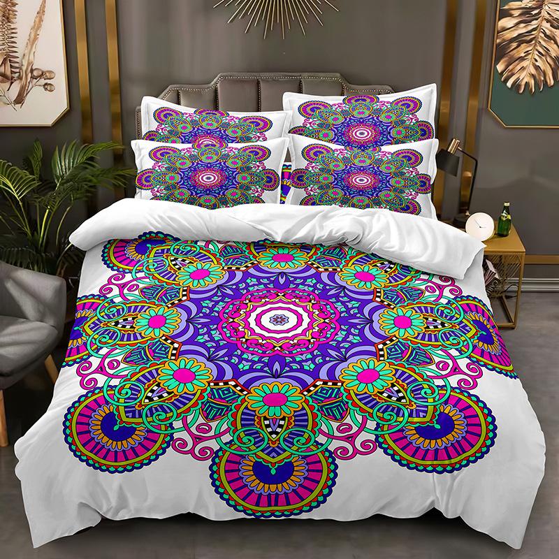 Fashion Technology Printing, 3D Digital Printing, Bedding, Duvet Covers, Pillowcases, Three-piece Sets
