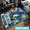 Custom Name Rug Minnesota Logo Area Rug Suitable for Indoor And Outdoor,Carpets for Homes, Offices,Living Rooms,Home Decor,Christmas Gift