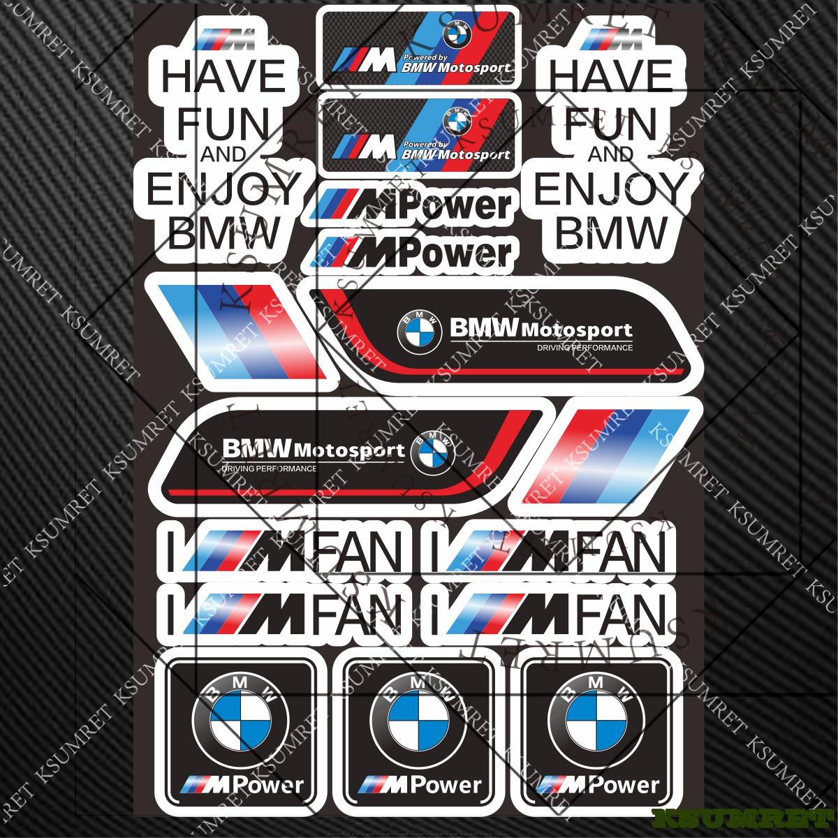 Vinyl For Bmw Motorcycle Sticker Helmet Moto Tank Logo Decal