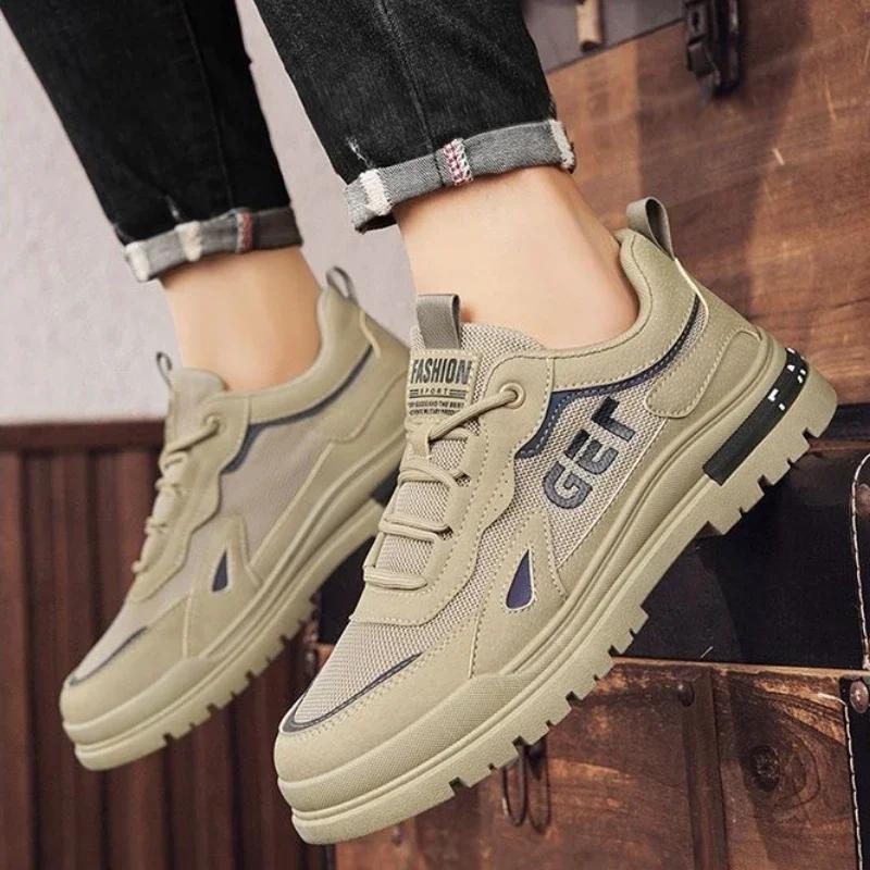 Hochwertige Herren-Sneaker 2024 Neue Trendige Abriebfeste Mesh Atmungsaktive Herren Freizeit Arbeitsschutzschuhe zapatillas de deporte