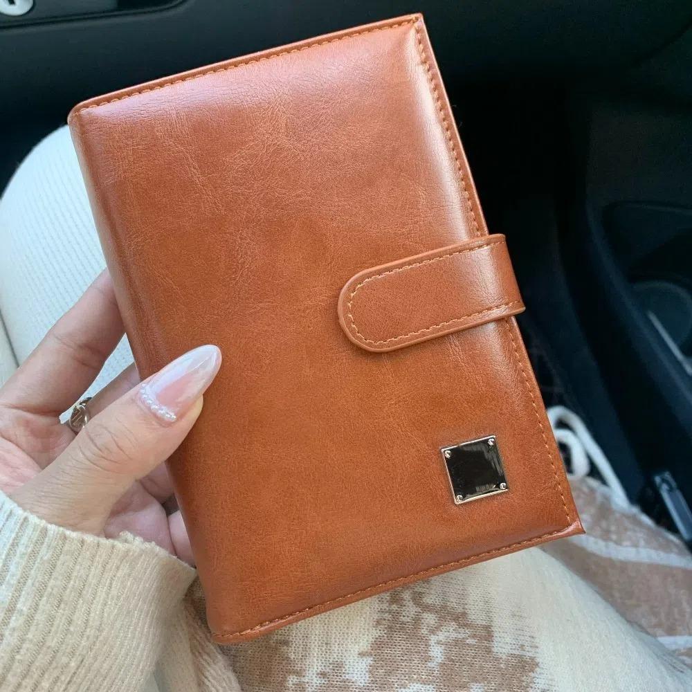 Purse PU Passport Bag Card Holder Storage Card Bag Portable Passport Clip  Men