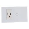 Smart Switch WiFi Phone Remote Fire Zero Control with   3 Holes Socket Touch Light Switch for Home