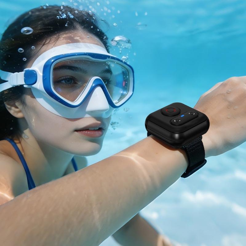 Portable Bluetooth-compatible Remote Controls for Action Cameras Comfortable Grip Easy Operation During Sports and Travel
