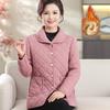 Women's Cotton-Padded Winter Jacket: Fashionable Loose Fit, Fleece-Lined, Warm Outerwear for Middle-Aged and Elderly.