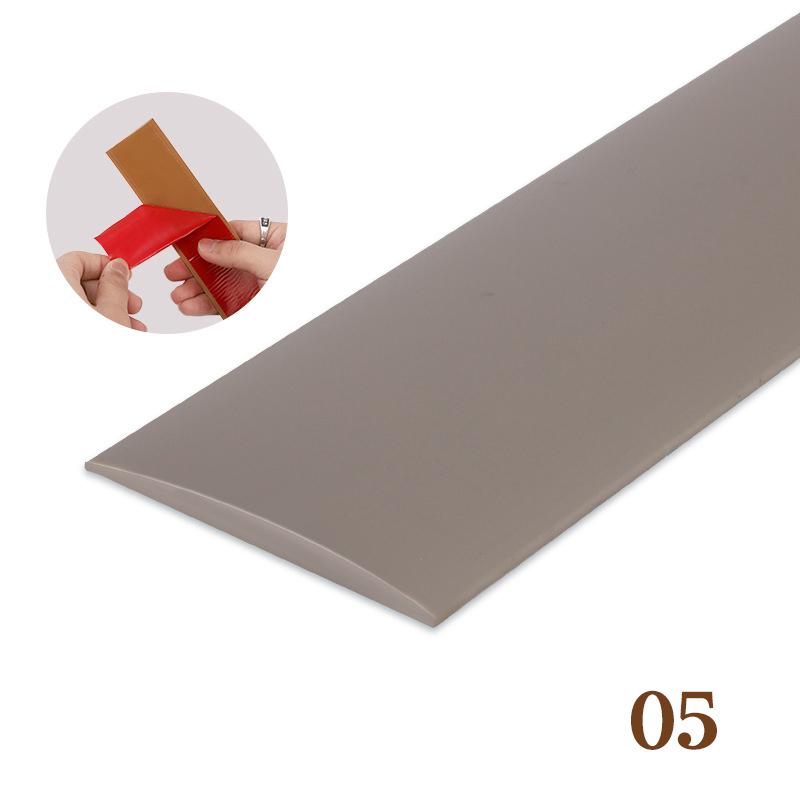 2 Pcs PVC Self-adhesive Floor Edge Protection Floor Transition Strips Threshold Strips Decorative Strips Carpet Floor Seam