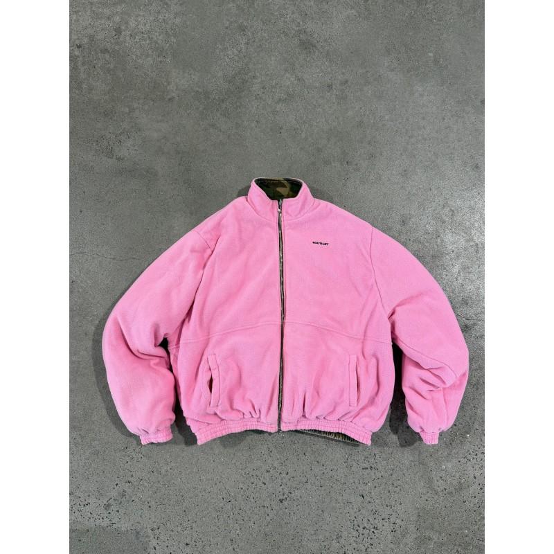 Unisex Oversized Hooded Zip-Up Sweatshirt With 3D Print Streetwear Style Loose Fit Double-Sided Wear