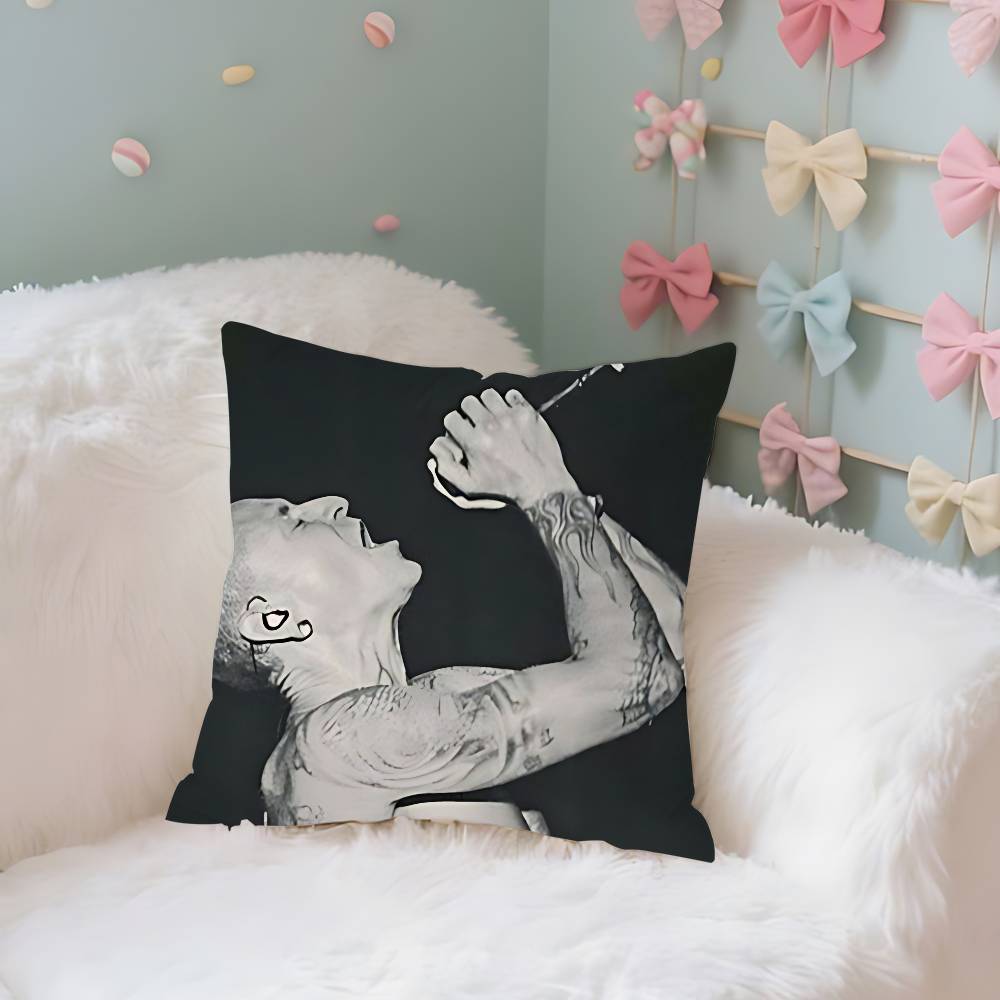 RIP Chester Charles Bennington Case Plush Fabric Soft Pillowcase Double Sided Print Cushion Cover Household Gifts
