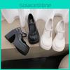 Scarpe Mary Jane da Donna con Tacco Alto Materiale PU Calzature Casual Primaverili