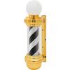 27” Barber Shop LED Pole Light, Golden Black White Rotating Hair Salon Open Sign, IP54 Waterproof, Save Energy, Wall Mount