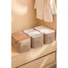 Clothes Storage Box Foldable Nonwoven Fabric With Stackable Design For Bedroom And Closet Organization