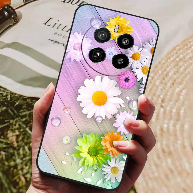 Für Realme 12 Pro Plus Hülle Luxus Handy Silikon Rückseite für Realme 12 Plus Hüllen Realme12 pro+ plus Schutzhülle Capas