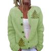 YQX-YK01-Crew Neck Cardigan 3D Printed Sweater