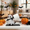 Functional Holiday Kitchen Gadget Halloween Wooden Napkin Holder, Ghost Pumpkin Tabletop Decor for Dining Room, Decorative Stand Restaurant