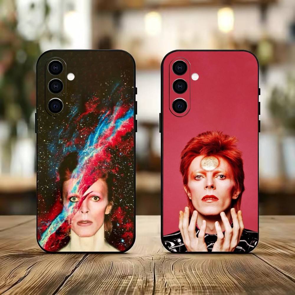 D-David-Singer B-Bowies Phone Case For Samsung Galaxy A73,A72,A71,A70,A53,A52,A51,Soft Silicone Black Cover