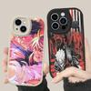 Hot Blooded Fantasy D-DandadanS Anime Phone Case For IPhone 16 15 14 13 12 11 Pro Max Plus Leather Soft Cover
