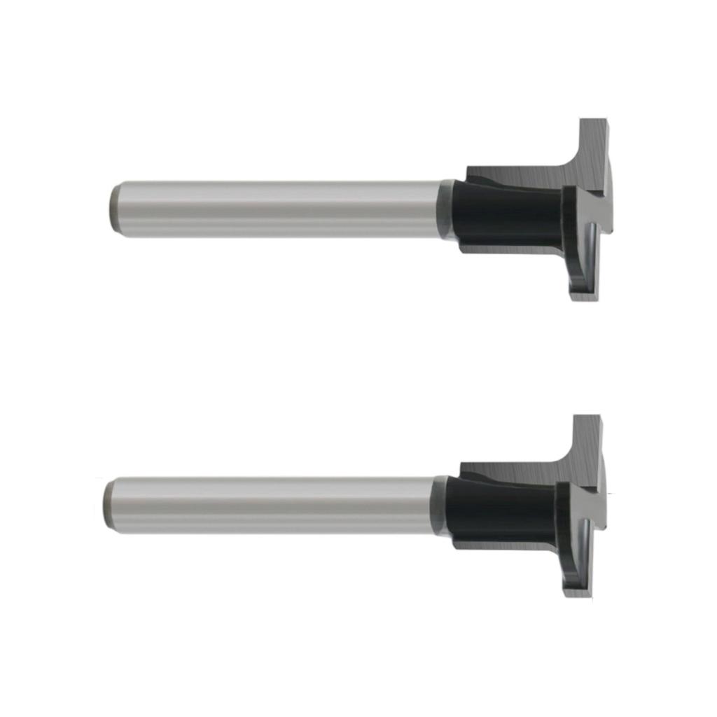 Carbide Tipped T Slot Router Bit 1/4Inch/6mm Shank 20mm Blade For Keyhole Slots Woodworking CNC Handheld Routers