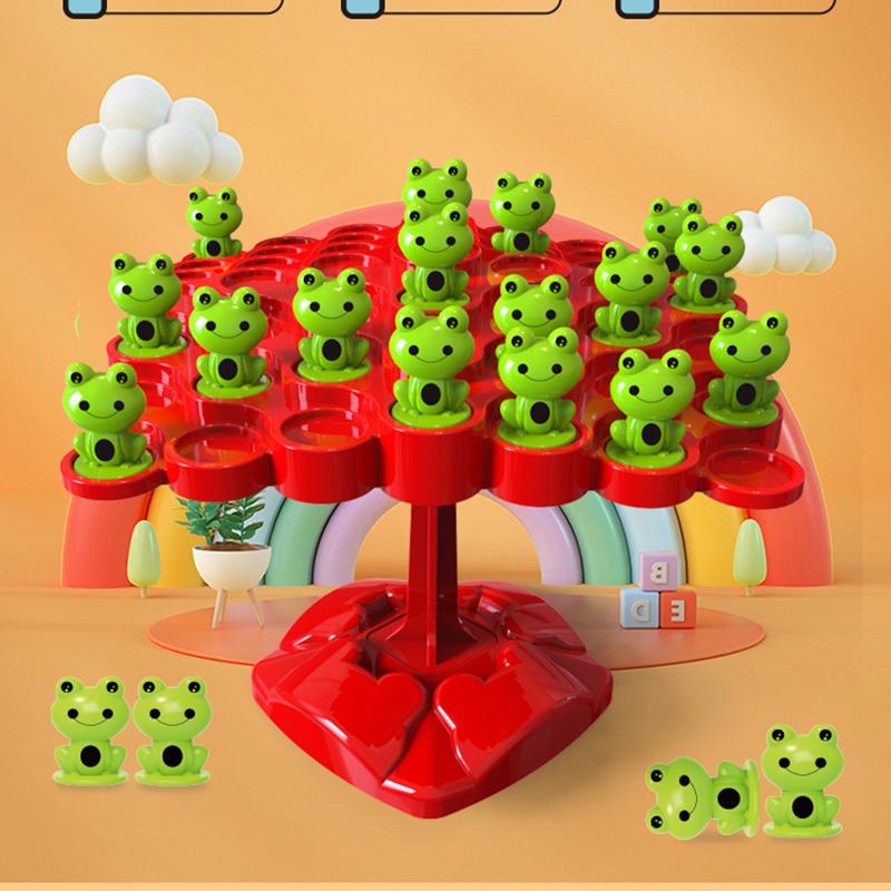 Frog Balance Tree Double Interactive Board Game Toy
