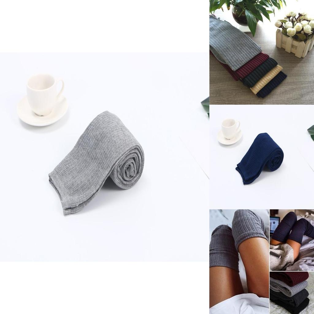 Premium Quality Winter Warm Women Knit Crochet Soft Thick Long Socks Thigh-high Leggings