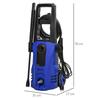 Pressure Washer 150 Bar 1800 W - 5 Accessories - Flexible 6 M - Castors - Flow Rate 510 L/h - Blue