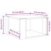 Coffee Table Gray Sonoma Oak 51.5 X 51.5 X 30 Cm Particleboard