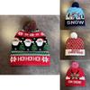 Cute Elk Snowman Santa Claus Pattern Christmas Theme Warm Knitted Hat For Adults Warm Winter Holiday Fashion