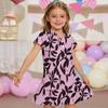 Kids'  Dress - Short Sleeve Pocket Color Frock Kids' Collared Dress - Short Sleeve Pocket Frock