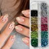 12 Grids Nail Art Sequins Kit Polka Dots DIY Nail Embellishments  Manicure Accessories