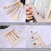 Eco-Friendly Bamboo Travel Tableware Portable Bamboo Cutlery Set with Knife Fork Spoon Chopsticks (BPA Free, FDA Certified)