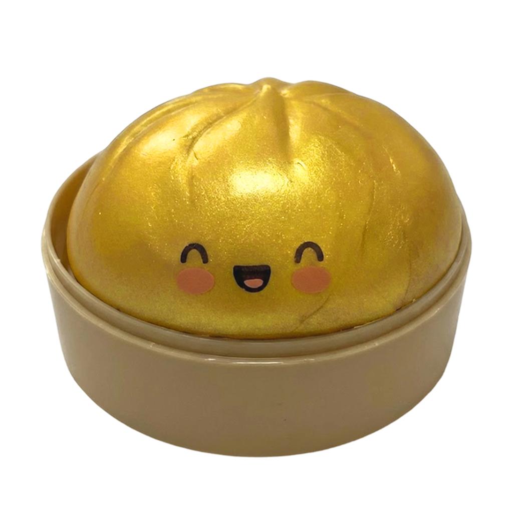 Simulated Roast Pork Bun Toy; Cute Food; Decompression; Bun; Enjoy; Stress Relief Device.Prank Stress Relief Bun Toy Realistic Steamer Toy