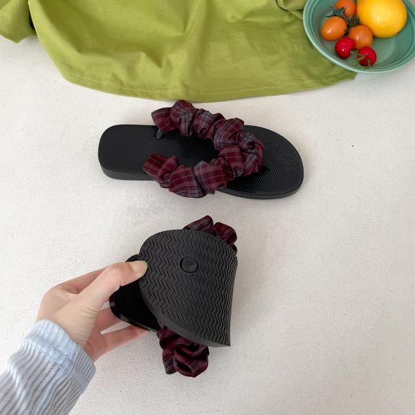 

Модные резиновые шлепанцы, тапочки, повседневная обувь, бежевые босоножки на каблуке, шлепанцы, женские гавайские роскошные плоские черные 2025 бежевые на каблуке S 35